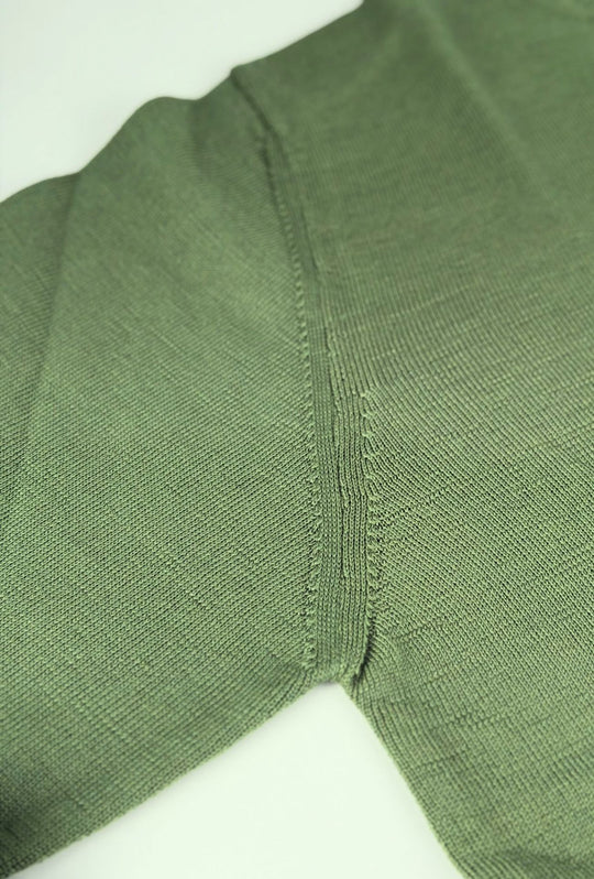 Maglioncino Uomo 100% Lana merinos extrafine Lanerossi girocollo - VERDE