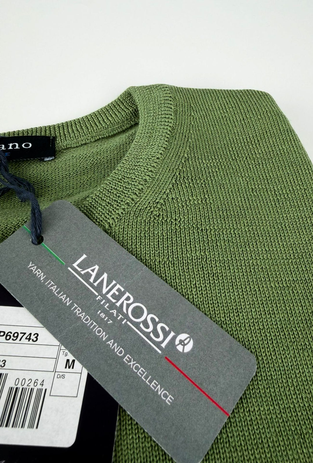 Maglioncino Uomo 100% Lana merinos extrafine Lanerossi girocollo - VERDE