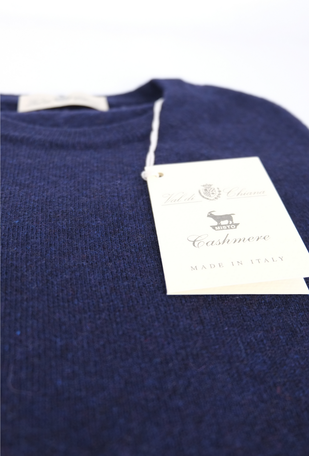 Maglioncino uomo misto Cashmere Lana Made in Italy - BLU