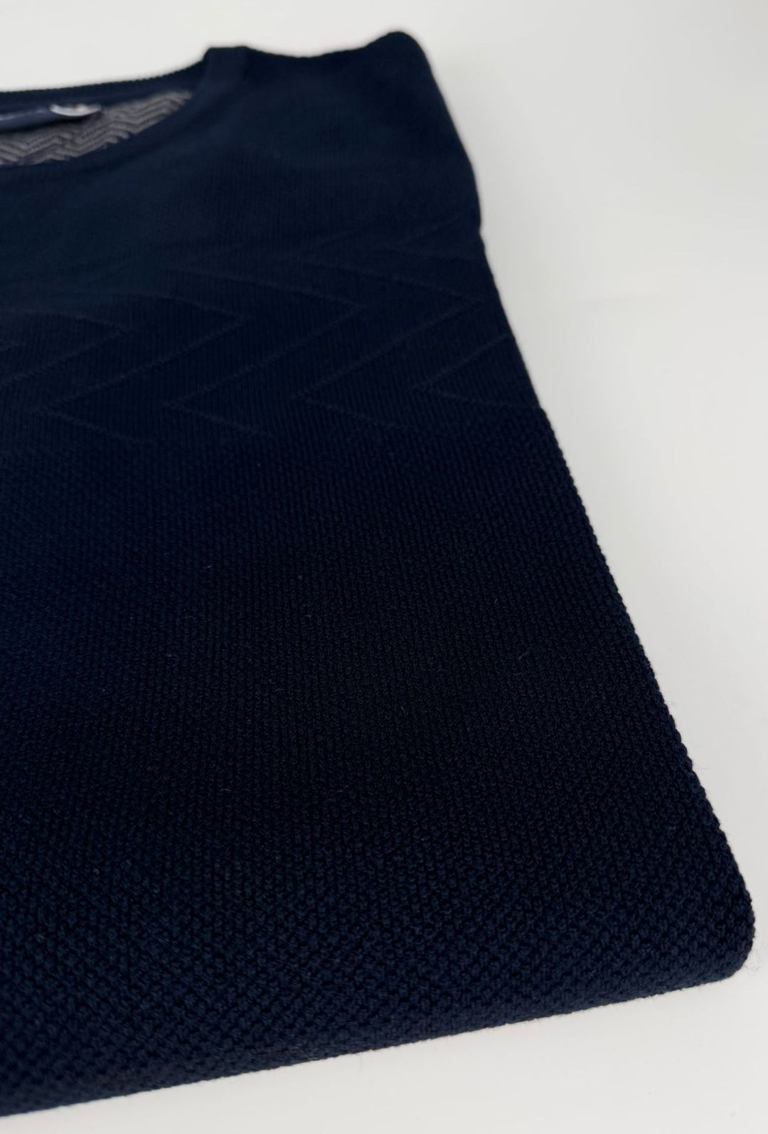 Maglioncino Uomo P/Club girocollo trama lavorata - BLU