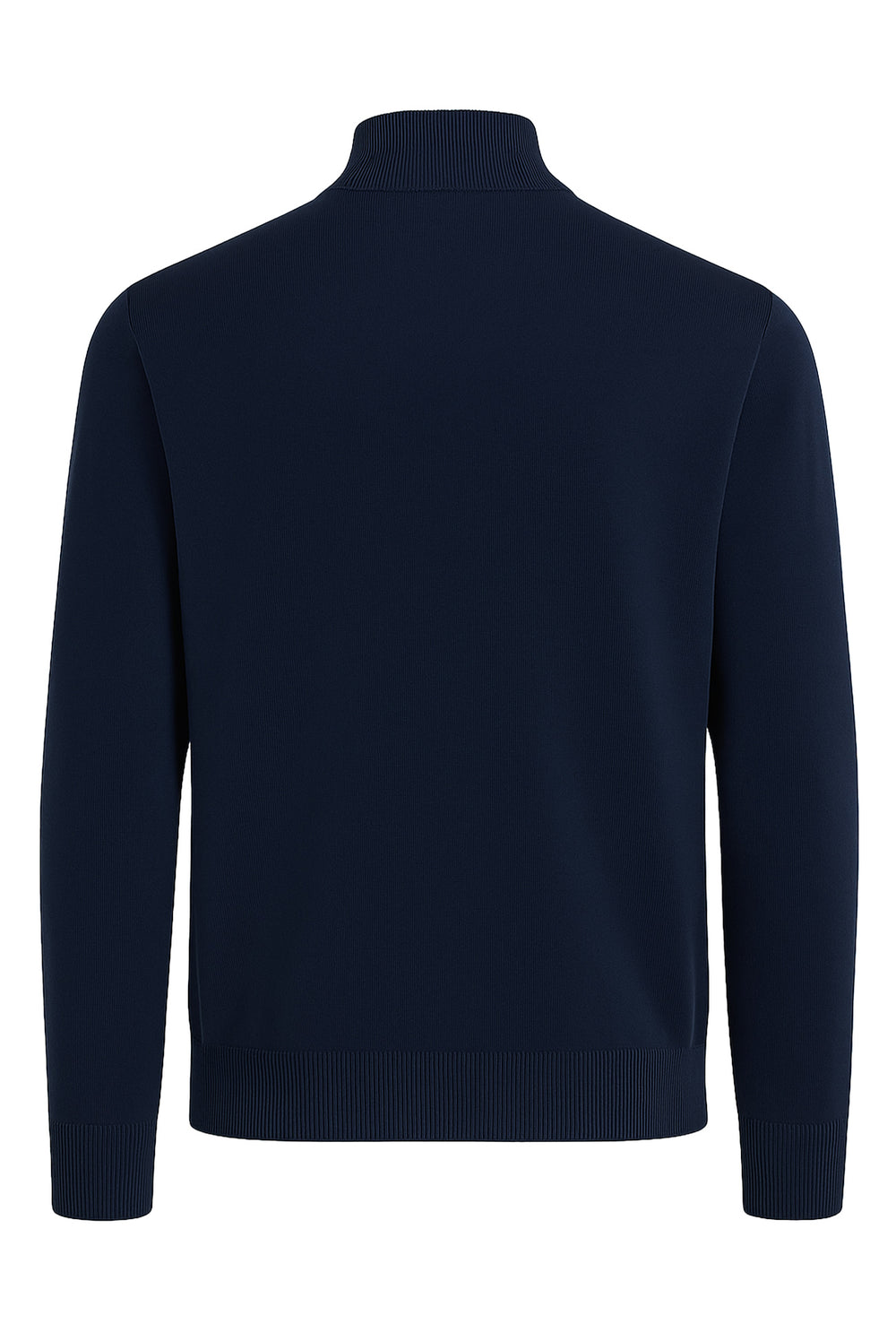 Maglioncino uomo Full Zip in viscosa pesante con tasche - BLU