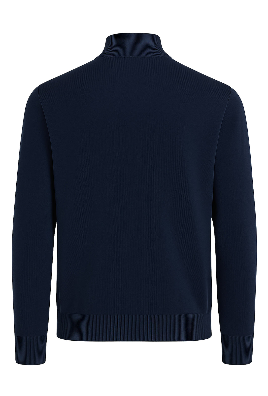 Maglioncino uomo Full Zip in viscosa pesante con tasche - BLU