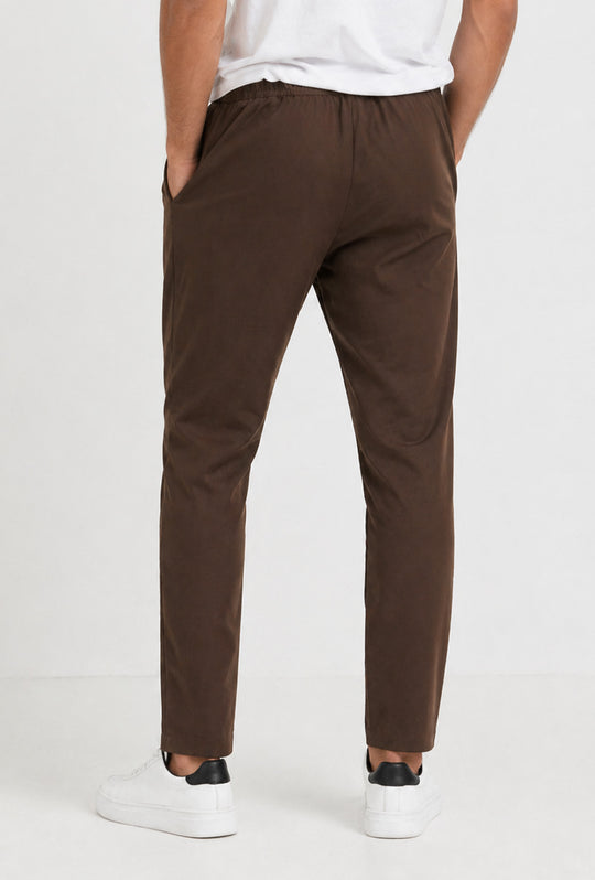 Pantalaccio uomo Dresserd estivo in viscosa made in italy - MARRONE