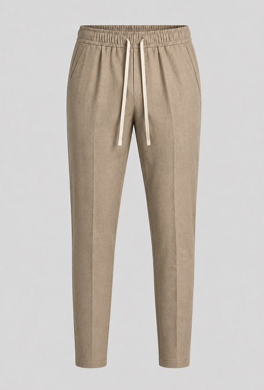 Pantalaccio uomo Dresserd estivo in viscosa made in italy - BEIGE