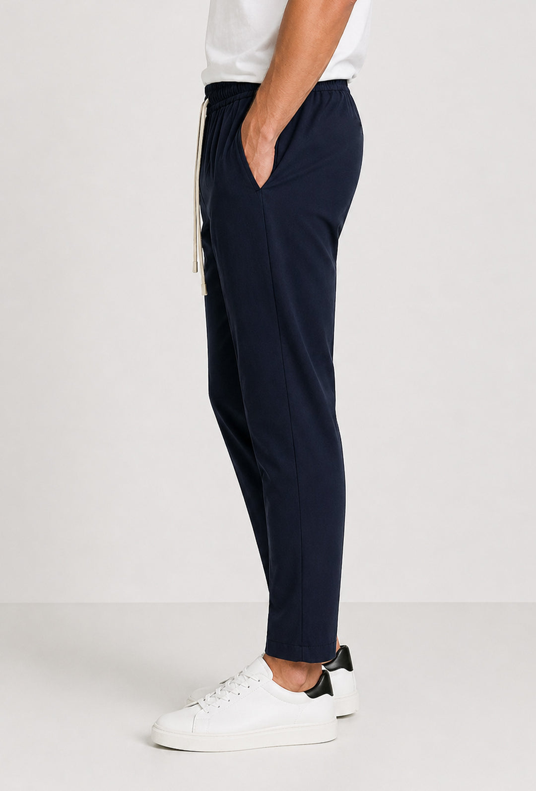 Pantalaccio uomo Dresserd estivo in viscosa made in italy - BLU