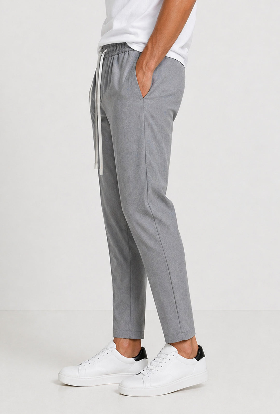Pantalaccio uomo Dresserd estivo in viscosa made in italy - GRIGIO