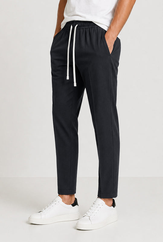 Pantalaccio uomo Dresserd estivo in viscosa made in italy - NERO