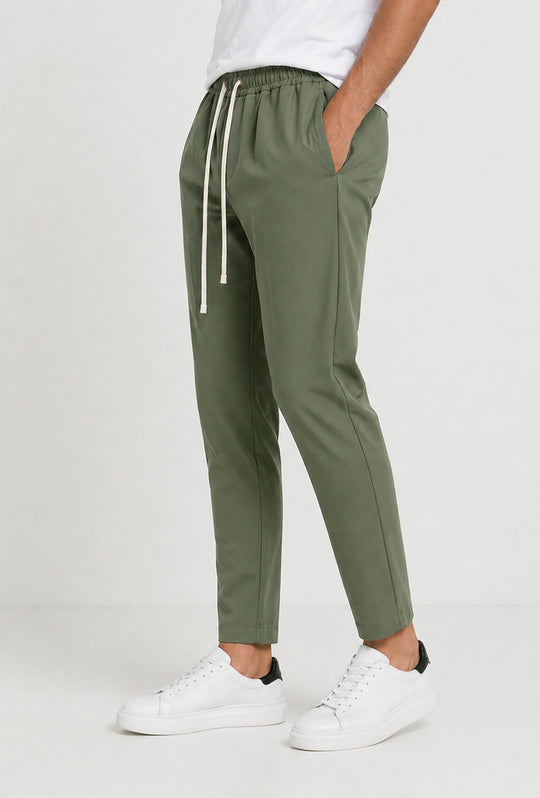 Pantalaccio uomo Dresserd estivo in viscosa made in italy - VERDE
