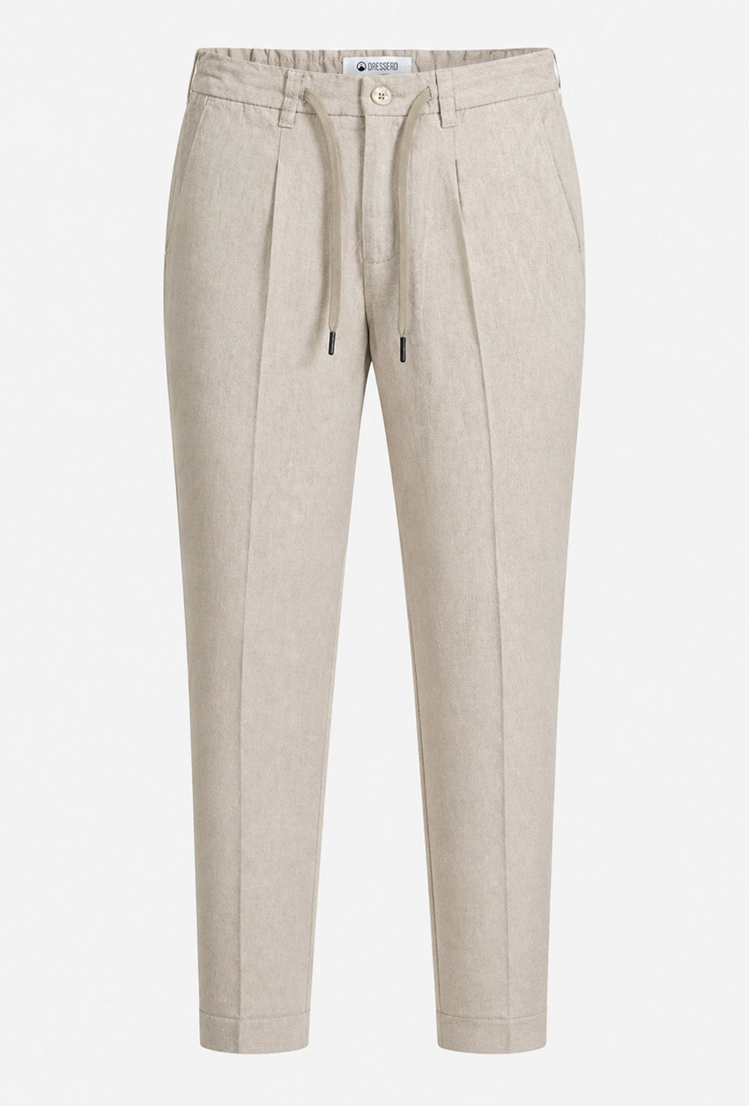 Pantalaccio uomo Dresserd lino cotone comfort Fit - BEIGE