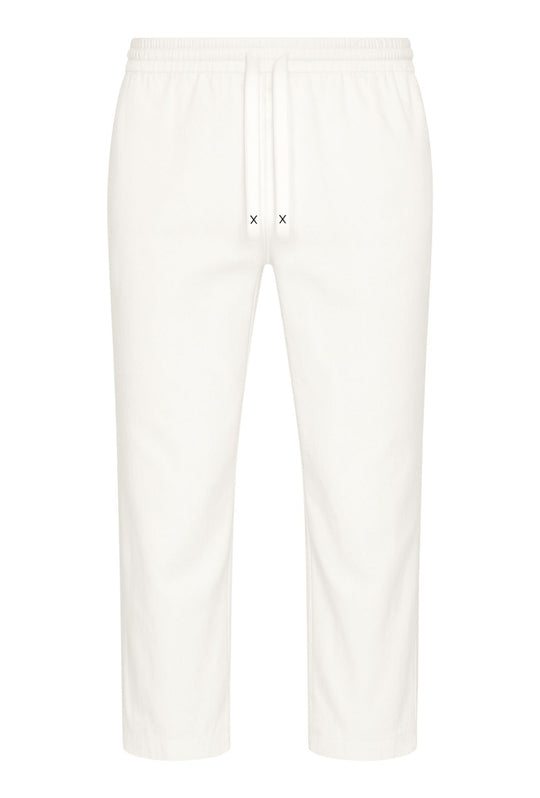 Pantalone Uomo in Lino e Cotone Pantalaccio - BIANCO