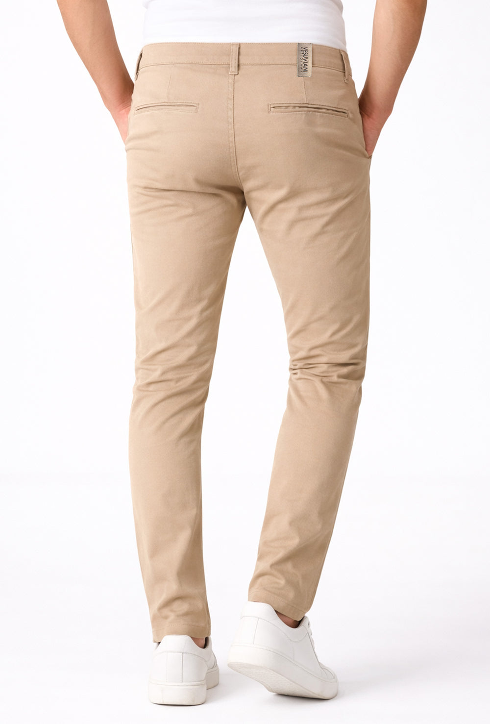 Pantalone Uomo Cotone Leggero Made in Italy Slim Fit Gamba stretta Dresserd -  BISCOTTO