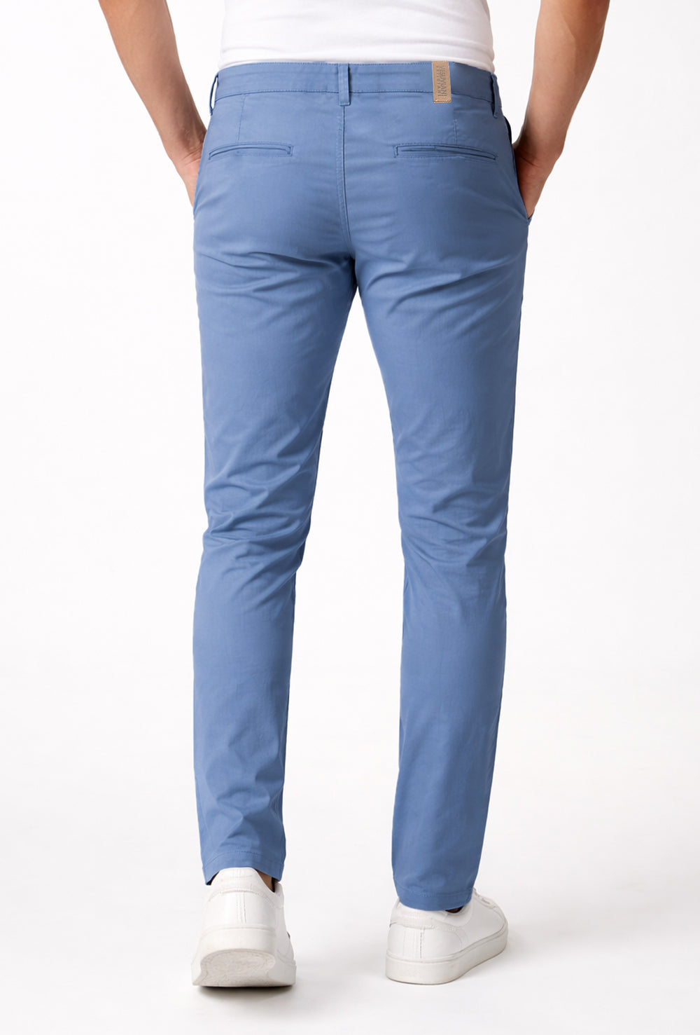 Pantalone Uomo Cotone Leggero Made in Italy Slim Fit Gamba stretta Dresserd -  BLU JEANS