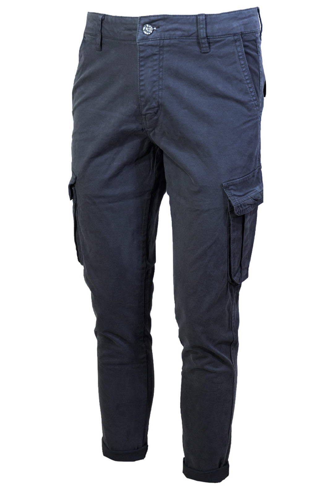 Pantalone Uomo Cargo Dresserd senza molla sotto pantaloni gamba stretta - GRIGIO