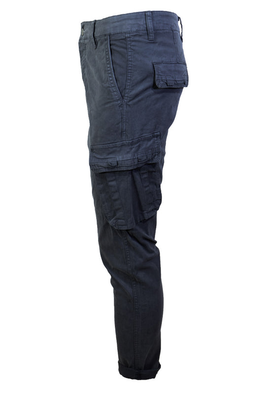 Pantalone Uomo Cargo Dresserd senza molla sotto pantaloni gamba stretta - GRIGIO