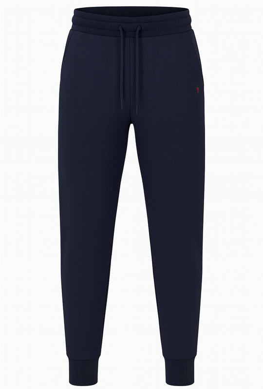 Pantalone di tuta uomo invernale Felpato con polsino - BLU