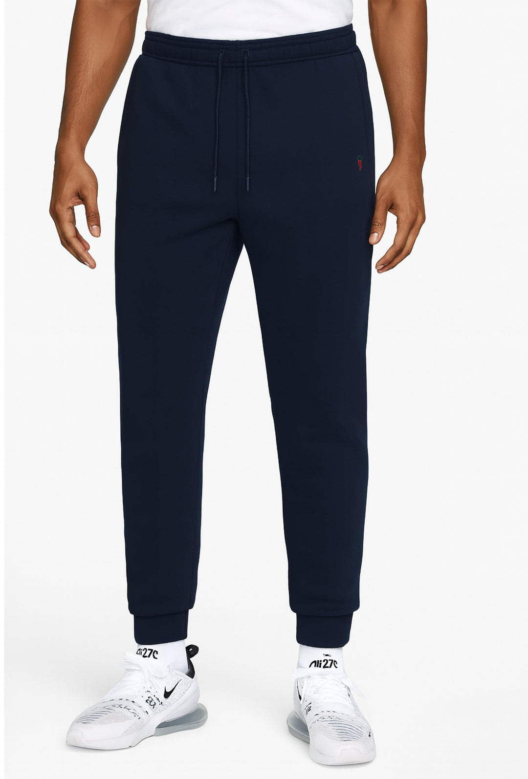 Pantalone di tuta uomo invernale Felpato con polsino - BLU