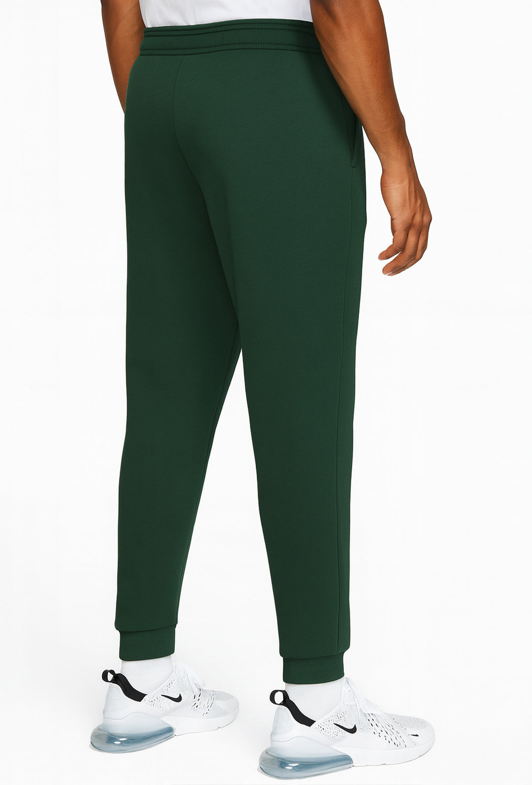 Pantalone di tuta uomo invernale Felpato con polsino - VERDE