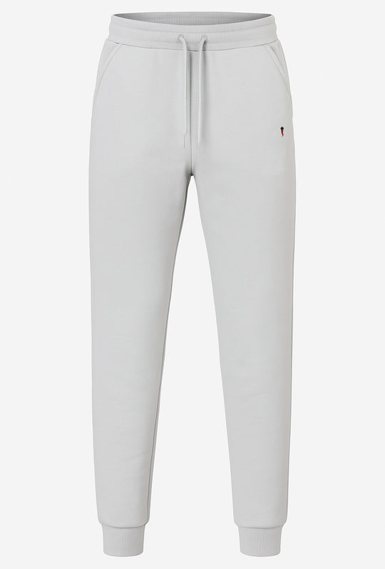 Pantalone di tuta uomo invernale Felpato con polsino - GRIGIO
