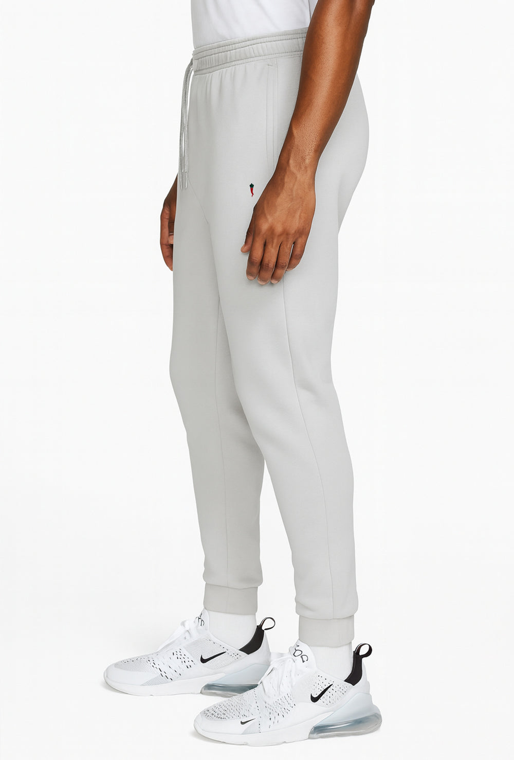 Pantalone di tuta uomo invernale Felpato con polsino - GRIGIO