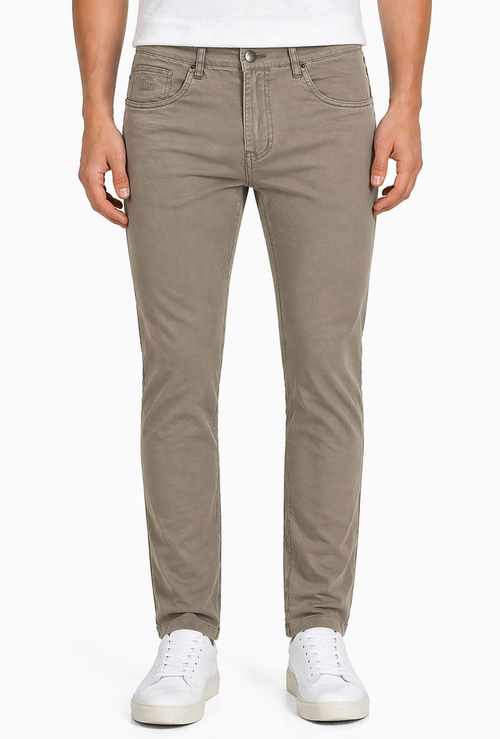 Pantalone uomo Portocervo 5 tasche in cotone leggero - BEIGE