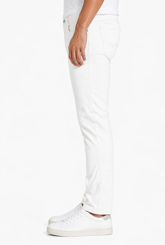 Pantalone uomo Portocervo 5 tasche in cotone leggero - BIANCO