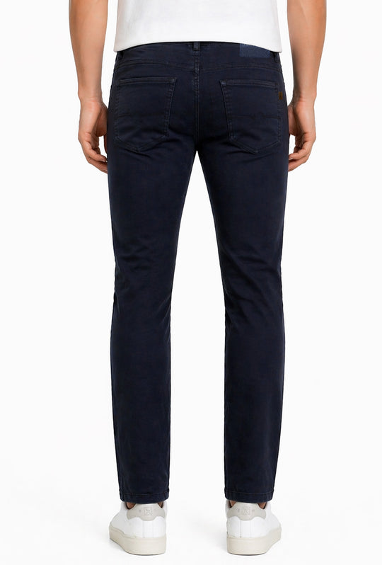 Pantalone uomo Portocervo 5 tasche in cotone leggero - BLU