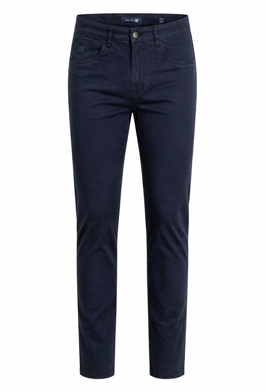 Pantalone uomo Portocervo 5 tasche in cotone leggero - BLU