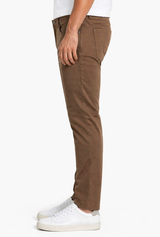Pantalone uomo Portocervo 5 tasche in cotone leggero - CAMMELLO