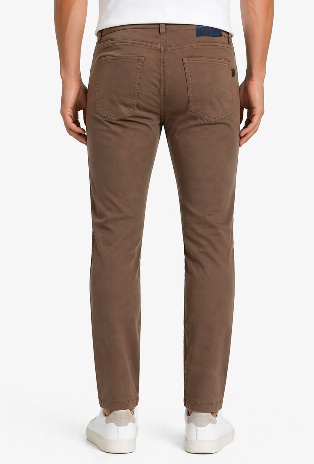 Pantalone uomo Portocervo 5 tasche in cotone leggero - CAMMELLO