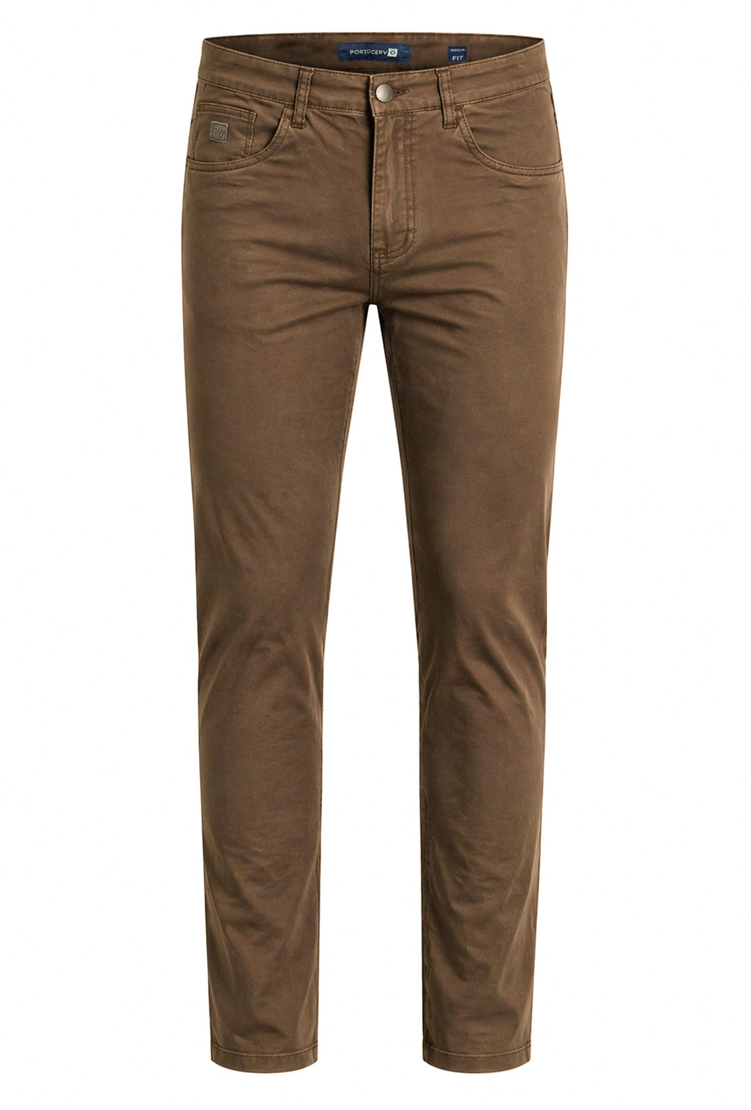 Pantalone uomo Portocervo 5 tasche in cotone leggero - CAMMELLO