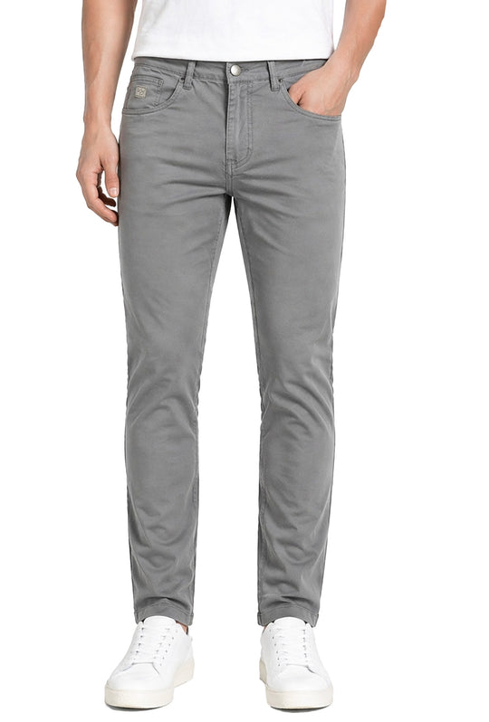 Pantalone uomo Portocervo 5 tasche in cotone leggero - GRIGIO