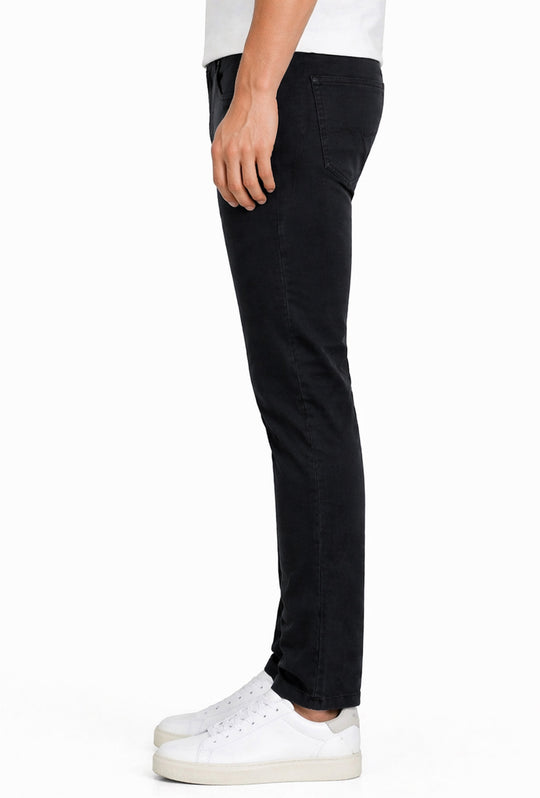 Pantalone uomo Portocervo 5 tasche in cotone leggero - NERO