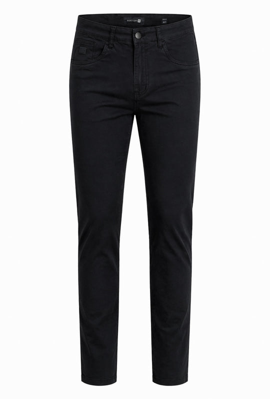 Pantalone uomo Portocervo 5 tasche in cotone leggero - NERO
