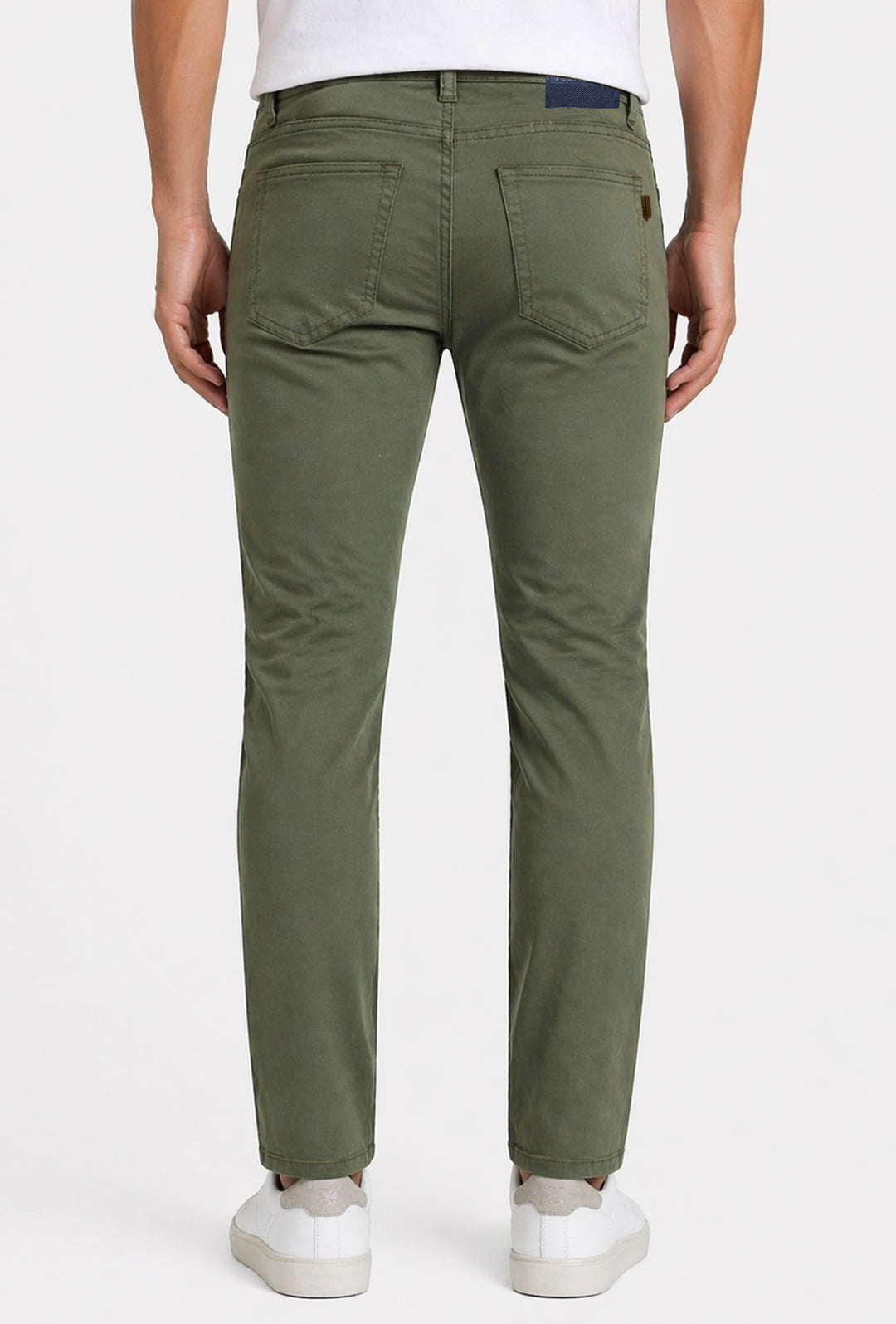 Pantalone uomo Portocervo 5 tasche in cotone leggero - VERDE