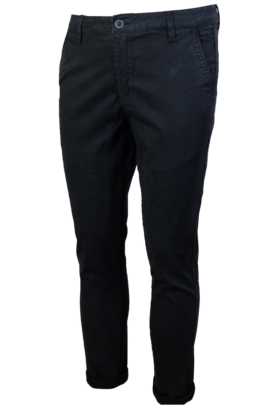 Pantalone Uomo Cotone Invernale Microstampato Tasca America Pantaloni Gamba stretta Dresserd - NERO