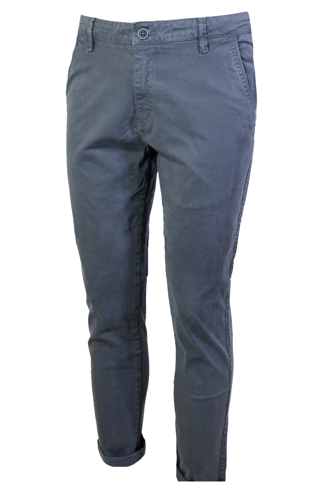 Pantalone Uomo Cotone Invernale Microstampato Tasca America Pantaloni Gamba stretta Dresserd - GRIGIO