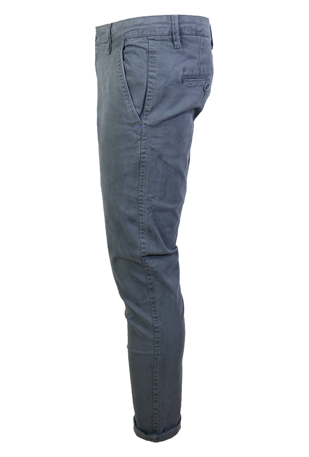 Pantalone Uomo Cotone Invernale Microstampato Tasca America Pantaloni Gamba stretta Dresserd - GRIGIO