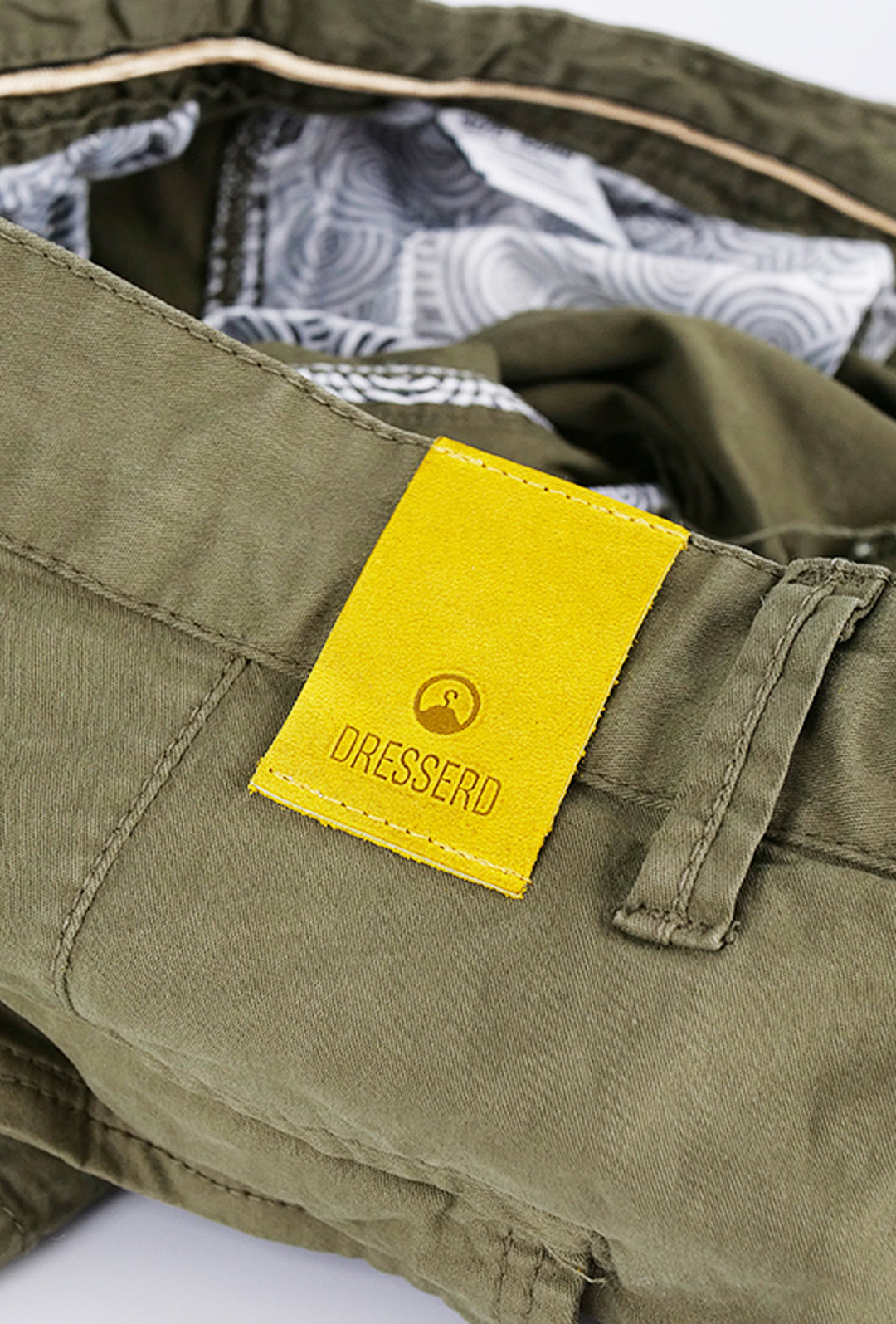 Bermuda Uomo Tasconi Laterali Pantaloncino in Cotone Tasche laterali Dresserd - VERDE MILITARE