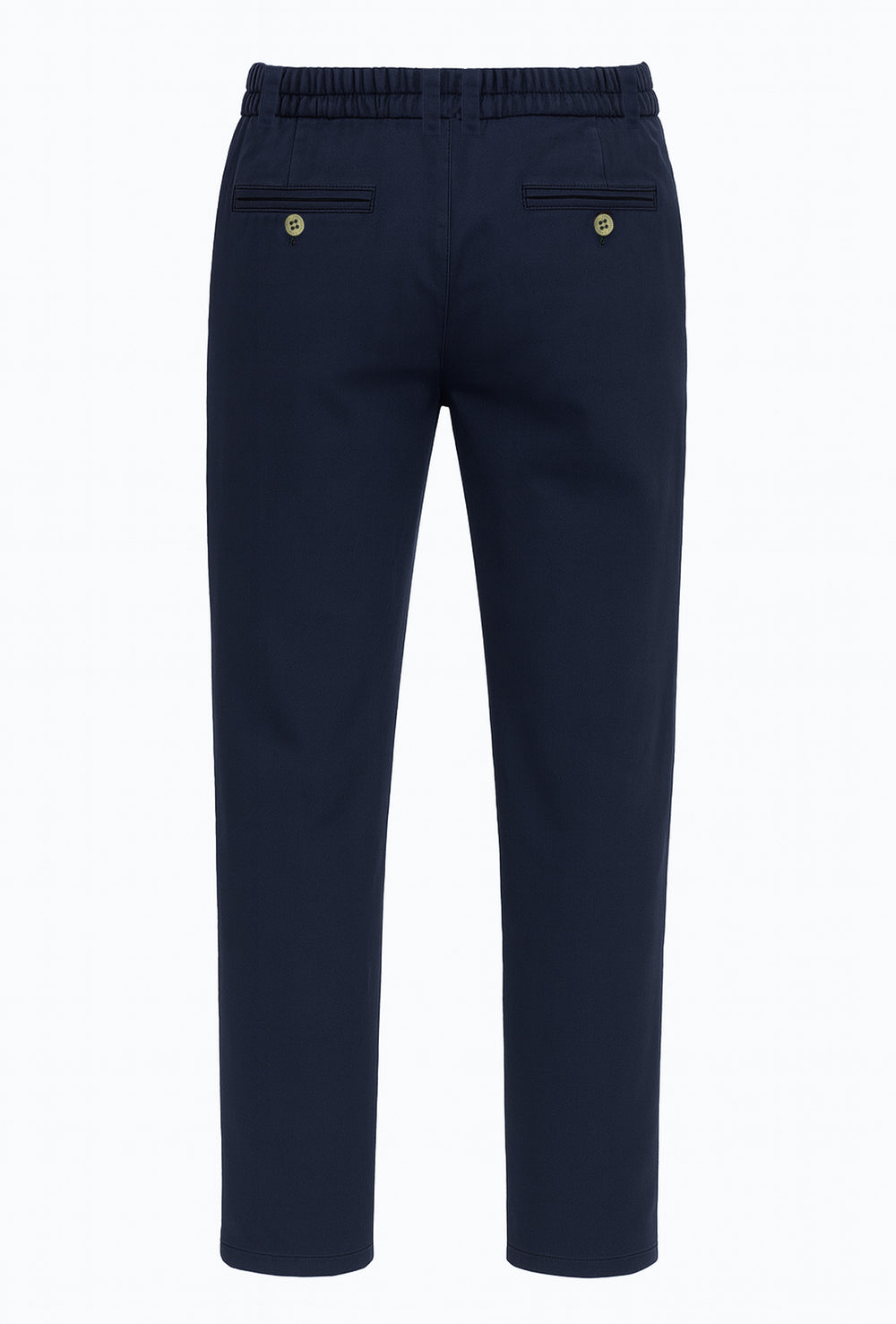 Pantalone uomo PORTOCERVO caldo cotone con elastico in vita - BLU