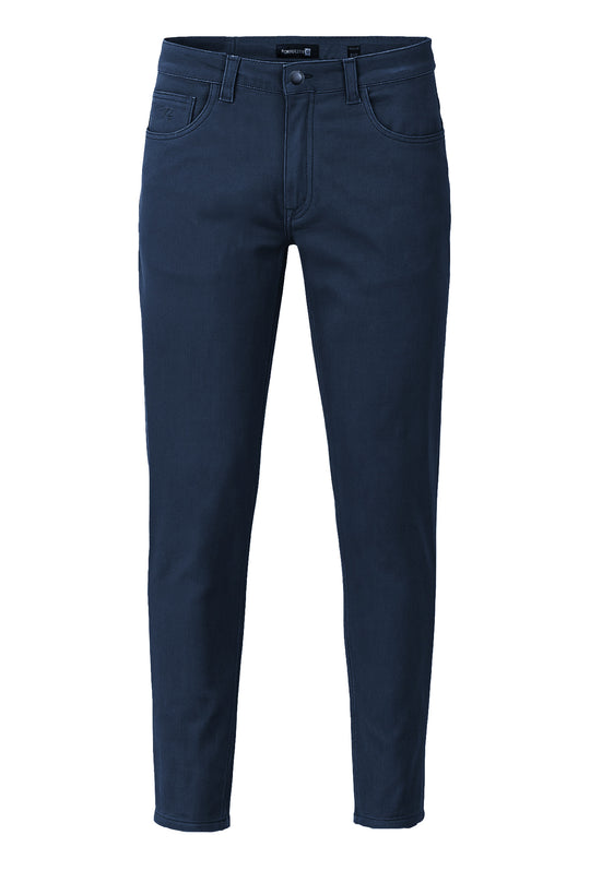 Pantalone Uomo 5 Tasche in gabardina stretch invernale - BLU