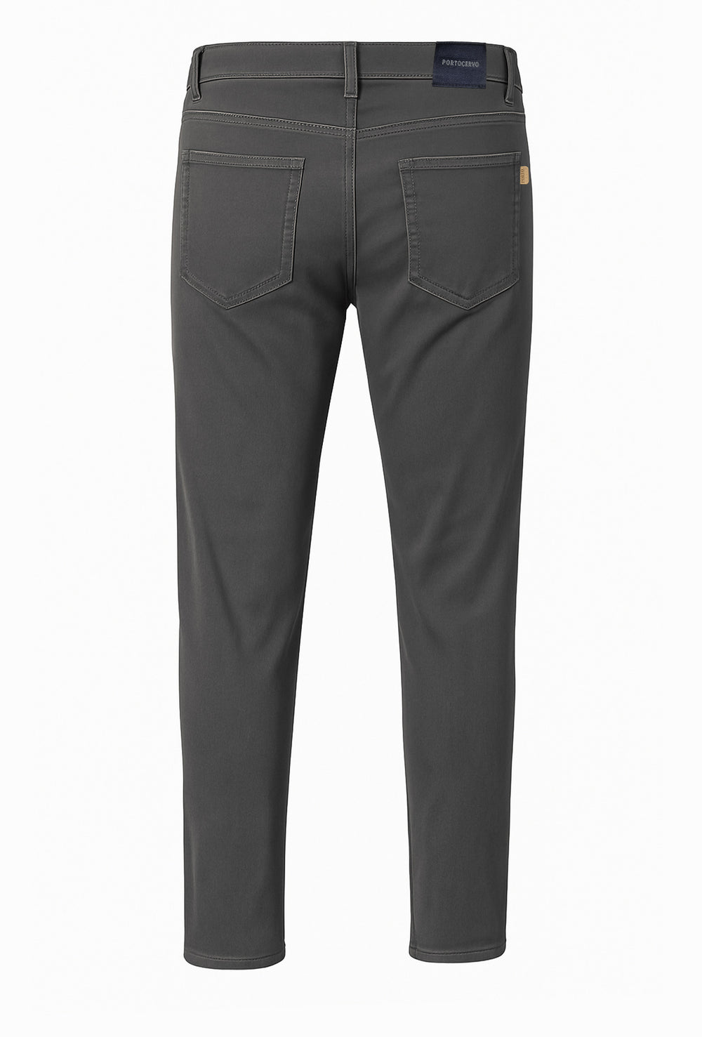 Pantalone Uomo 5 Tasche in gabardina stretch invernale - GRIGIO