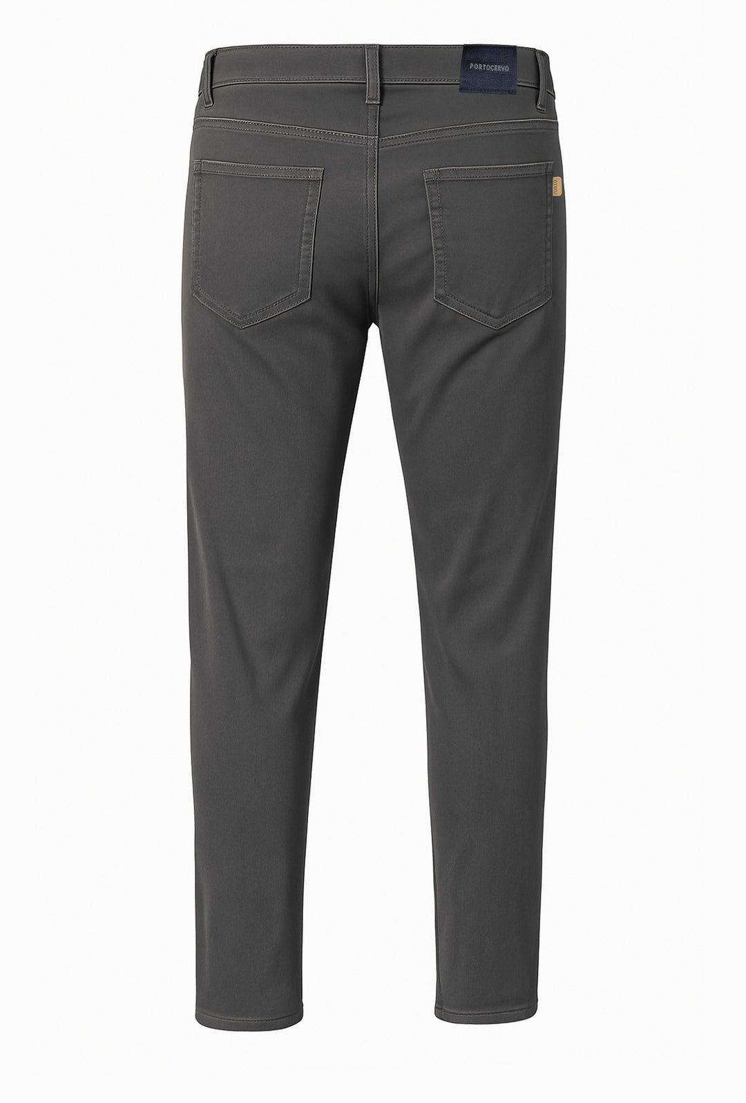 Pantalone Uomo 5 Tasche in gabardina stretch invernale - GRIGIO