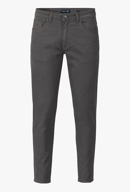 Pantalone Uomo 5 Tasche in gabardina stretch invernale - GRIGIO