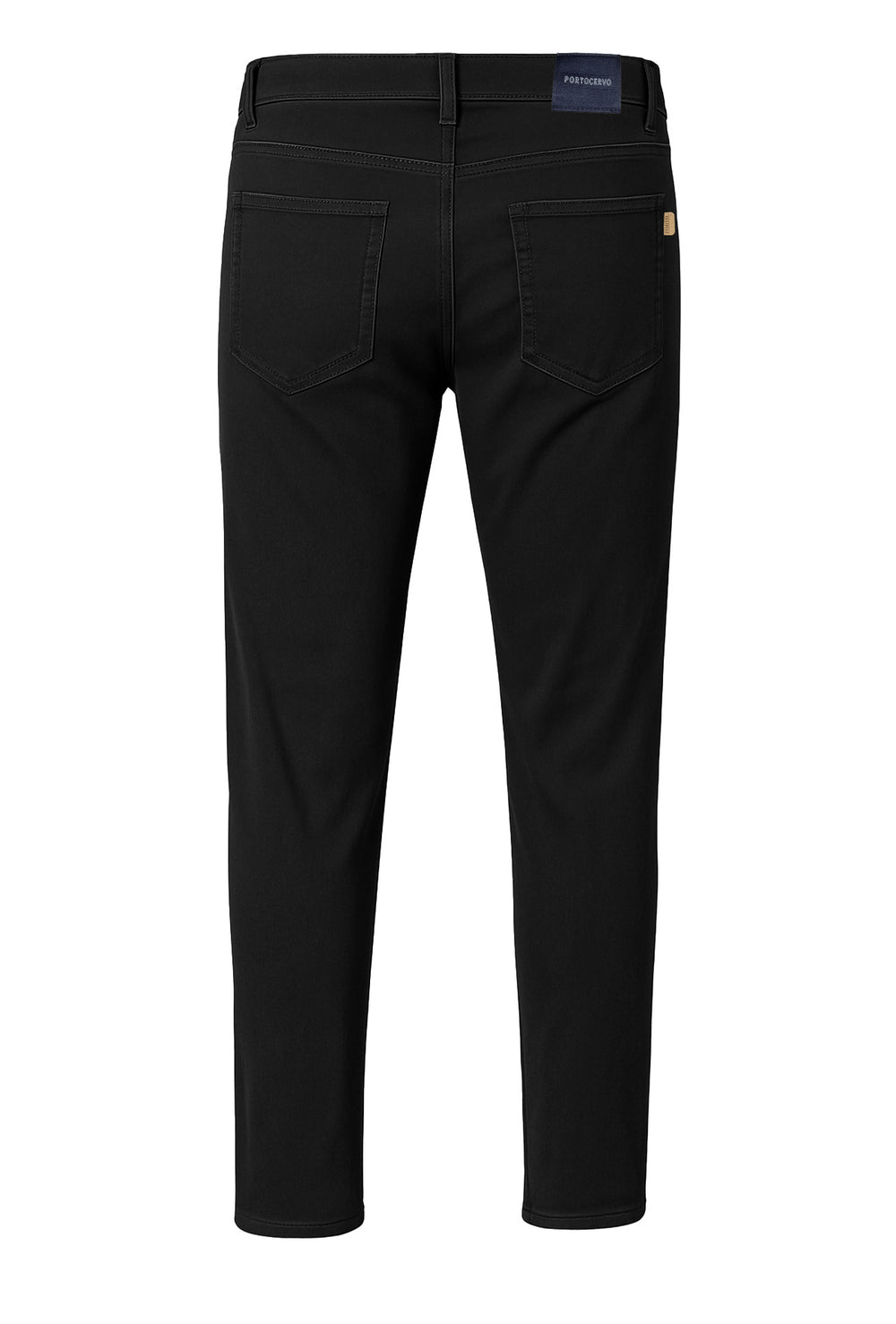 Pantalone Uomo 5 Tasche in gabardina stretch invernale - NERO