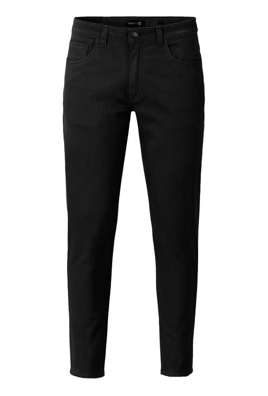 Pantalone Uomo 5 Tasche in gabardina stretch invernale - NERO