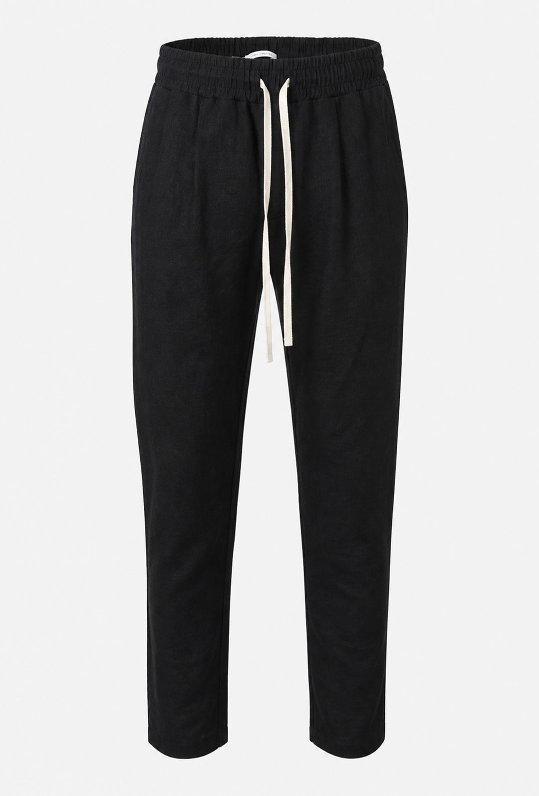Pantalone uomo pantalaccio Lino Viscosa made in italy - NERO