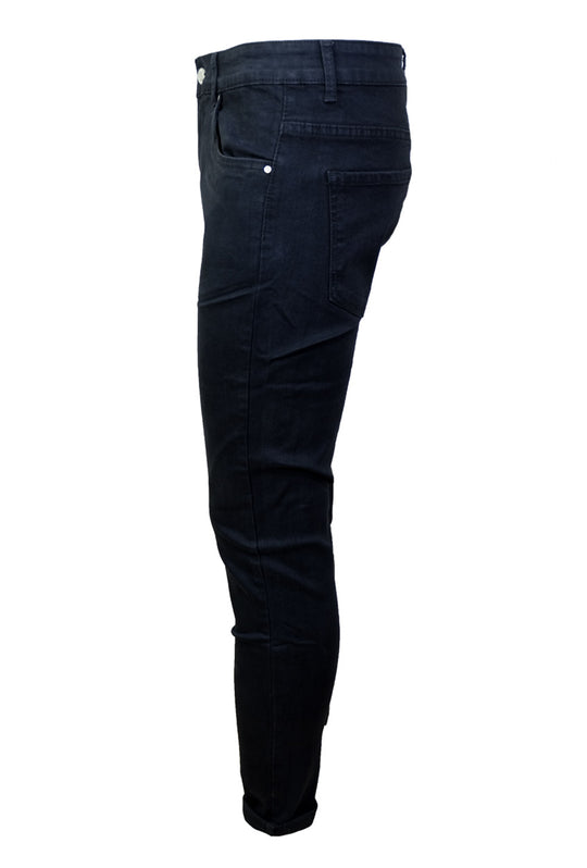 Jeans Nero Pantalone Uomo Slim Fit Elasticizzato Dresserd Gamba stretta