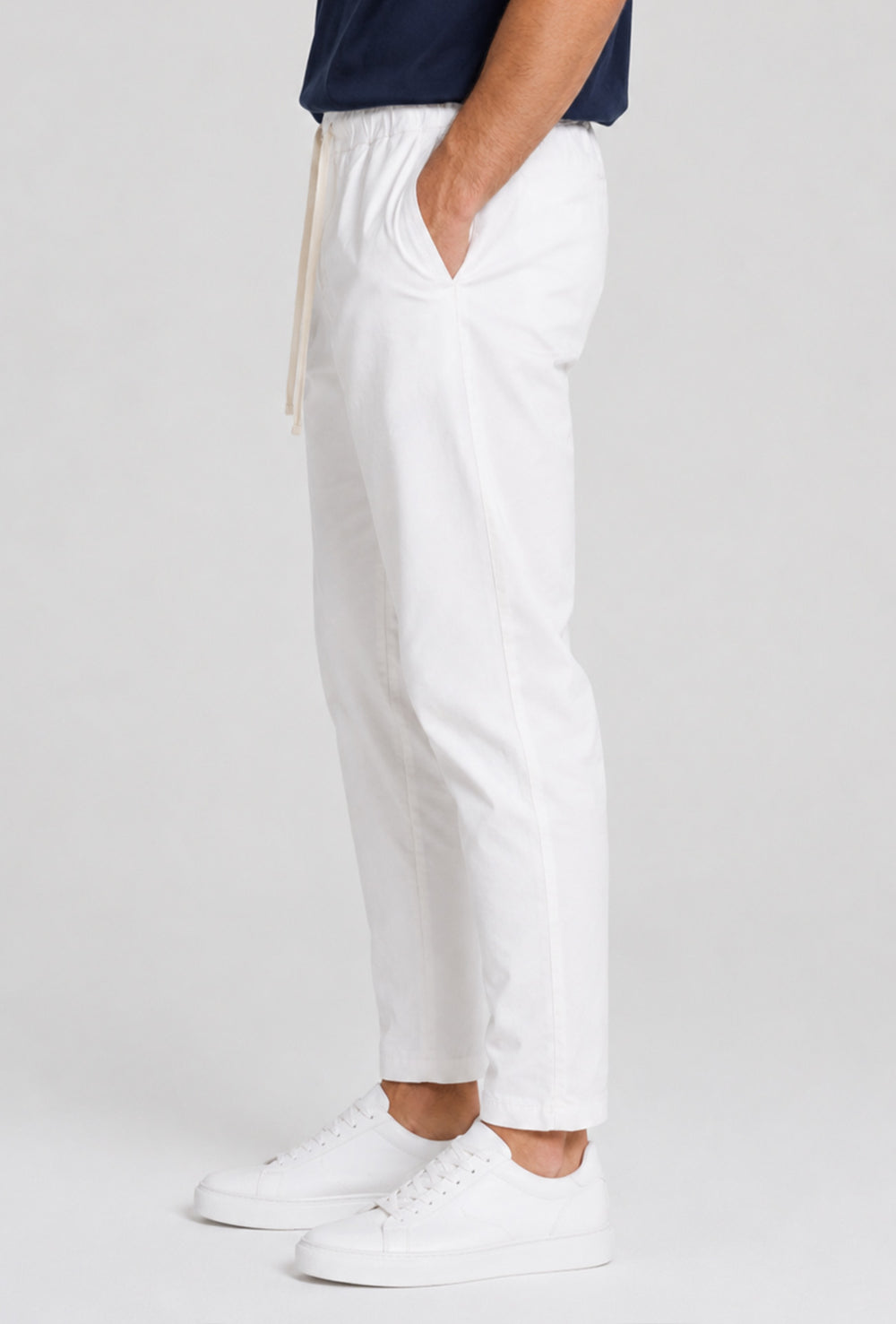Pantalaccio Uomo in Cotone dresserd made in italy- BIANCO