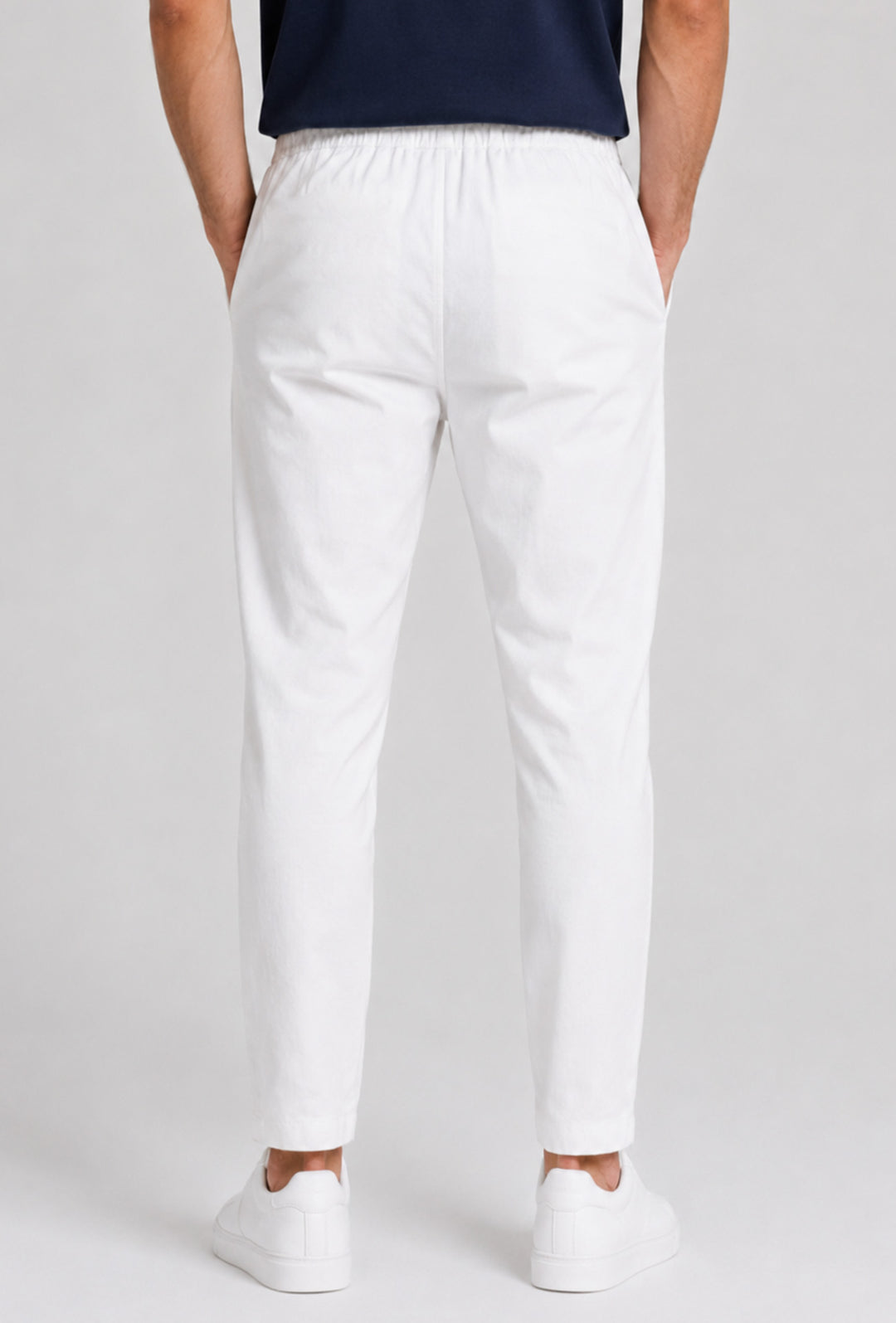 Pantalaccio Uomo in Cotone dresserd made in italy- BIANCO