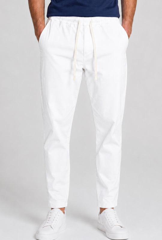 Pantalaccio Uomo in Cotone dresserd made in italy- BIANCO